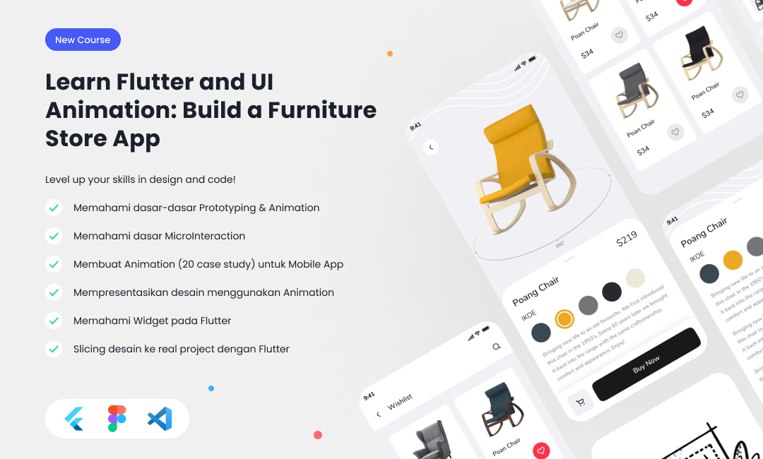 Learn Flutter & Figma UI Animation: Build a Furniture Store App